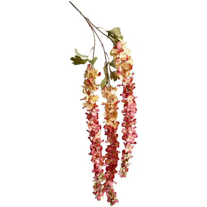 Poenia Arte Floral - Vara de Flor Glicinia Artificial Colgante 130cm 2PCS - Decoración Floral - 1