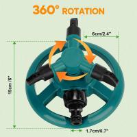 Boquilla De Riego Automática 360 Grados Para Jardín Y Césped Sprinkler Con Reparación De Agua Fácil Suministros De Riego De Jardín - details 2