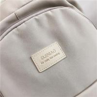 Mochila universitaria impermeable de alta capacidad para niña, morral escolar para ordenador portátil, bolsa de viaje para libros, Color sólido, a la moda, novedad de 2024 - details 5