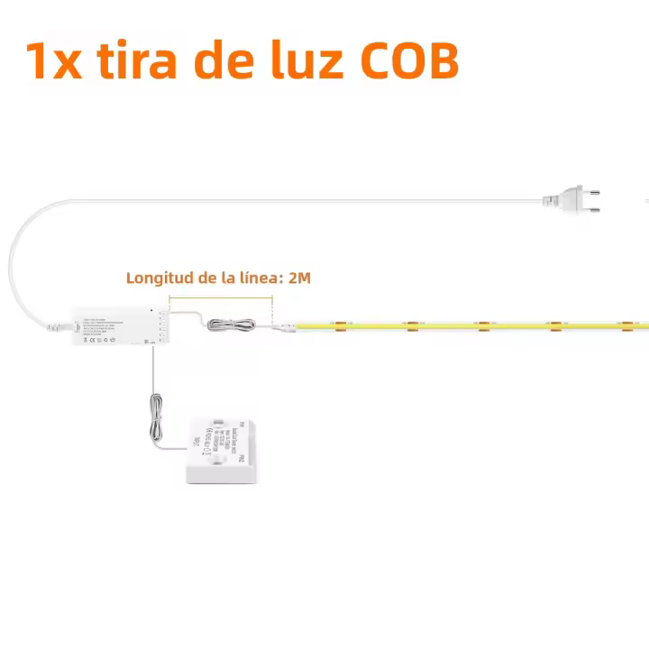 Tira De Luces LED COB Con Sensor De Doble Puerta Para Decoración De Armario Vitrina Y Cava De Vino Control Por SensorInterruptor De Luz Sensorial - 1