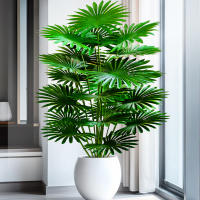 Planta Artificial De Palma Tropical Grande 60-105cm (37.2 Pulgadas) Hoja De Ventilador Decoración Para Oficina Y Hogar - details 12