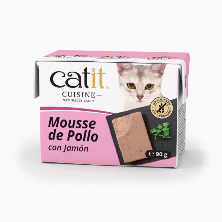 Catit Mousse para gatos Catit Cuisine Sabor: Pollo con Jamón 12x90 gr - 1