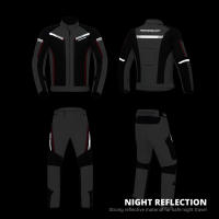 Chaqueta De Motocicleta Para Hombre Impermeable Con Pantalones De Motocross Equipamiento Protector De Moto Material Polyester Y Nylon - details 7