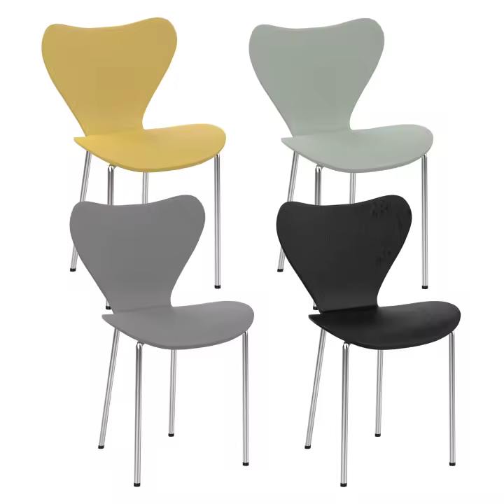 Juego de 2 sillas de comedor de plástico, sillas de salón, sillas de jardín, sillones - 1