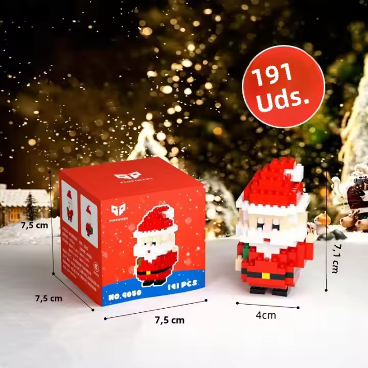 Juego De Rompecabezas De Navidad Con 191 Piezas En Forma De Santa Claus Juguetes Educativos Hechos a Mano Para Niños Y Niñas Regalo Perfecto Para La Navidad - 1