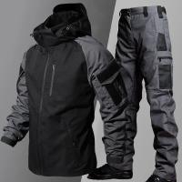 Conjunto Táctico Militar Impermeable Para Hombres Entrenamiento Especial Fuerzas Combinadas Uniforme De Campo Multibolsillos Airsoft Uniforme De Ejército - details 1
