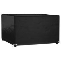 vidaXL Funda para muebles de jardín 8 ojales en dimensiones 125x125x75 cm/132x132x80 cm/125x55x75 cm y más | almacenamiento funcional diseño moderno para baño dormitorio sala - details 0