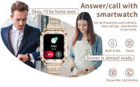 Reloj Inteligente Mujer con Recibir y Contestar Llamadas, 1,29" Smartwatch Deportivo con Pulsómetro, 3 Pulseras, Monitor de Sueño y Caloría para Xiaomi Samsung Huawei Android iOS 2025 - details 1
