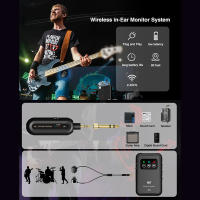 Transmisor Receptor Inalámbrico 2.4G Estéreo Para Monitor De Oído Interno Rotación De 90° Sistema De Plug And Play Baja Latencia Para Estudio Banda En Directo - details 2