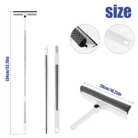 Cepillo De Limpieza De Ventanas Ajustable Con Mango Extensible Doble Cara Limpia De Vidrio Con Esponja De Silicona Herramienta De Limpieza Para El Hogar - details 11
