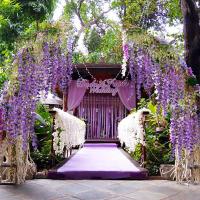 12pcs Guirnalda De Flores Artificiales De Wisteria Para Decoración De Bodas Y Jardines Hechas De Seda Decoración Para Fiestas En Casa Y Exterior - details 3