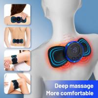 Masajeador De Cuello Inteligente EMS Mini Estimulador Portátil Para Cuello Y Espalda Con Parche De Gel Adhesivo Delgado - details 0