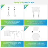Lámpara De Techo LED Moderna IRALAN Para Hogar Adecuada Para Iluminación De Habitaciones Sala De Estar Cocina Comedor Dormitorio Estudio Baño Material ABS Y Acryl Certificación CCC Y CE - details 3