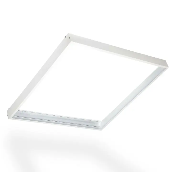FACTORLED KIT SUPERFICIE PARA PANEL LED 60X60 MARCO BLANCO PARA TECHO - 1