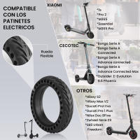 ANSENI Ruedas Macizas de 8.5Pulgadas para Patinete Electrico, Neumáticos de Reemplazo, Antipinchazo Compatible con Xiaomi Scooter M365/M365 Pro, Xiaomi 1S, Cecotec - details 1