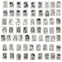Pegatinas De Dibujo De Cabezas De Personajes 64PCS Art Birthday Sketching Practice Reference Para Teléfono Móvil Y Notas - details 4