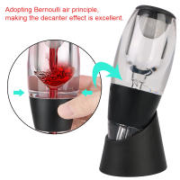 Decantador De Vino Con Filtro Y Base Aerador Profesional Para Bar Y Fiesta En Casa Dispensador Rápido Para Whisky Y Vino Tinto Material PP Ecológico - details 4