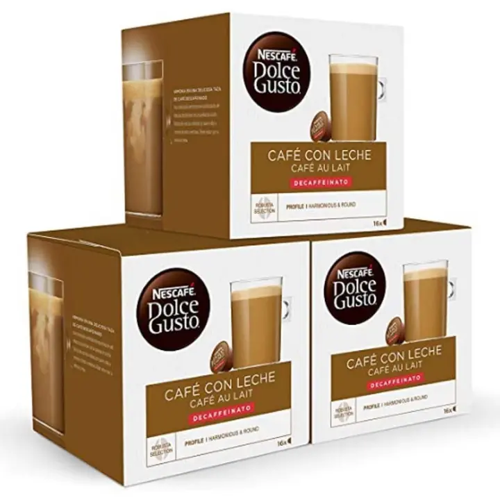 Descafeinado Café con Leche Pack 48 cápsulas Dolce Gusto 7613035398146 - 1