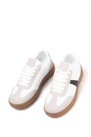 Lyla Wang Zapatillas deportivas blancas para mujer con detalle en negro, estilo clásico y moderno para el uso diario - details 6