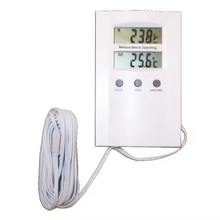 Pluvia termometro digital 105061  110x70 mm inter.-exter. 74190 - 1