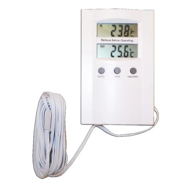 Pluvia termometro digital 105061  110x70 mm inter.-exter. 74190 - 1