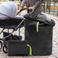Bolsa De Almacenamiento Para Carrito De Bebé Impermeable De Tela Oxford Con Correa Ajustable Para Viaje En Tren Bolsa De Puerta De Verificación Con Estuche De Viaje - details 1