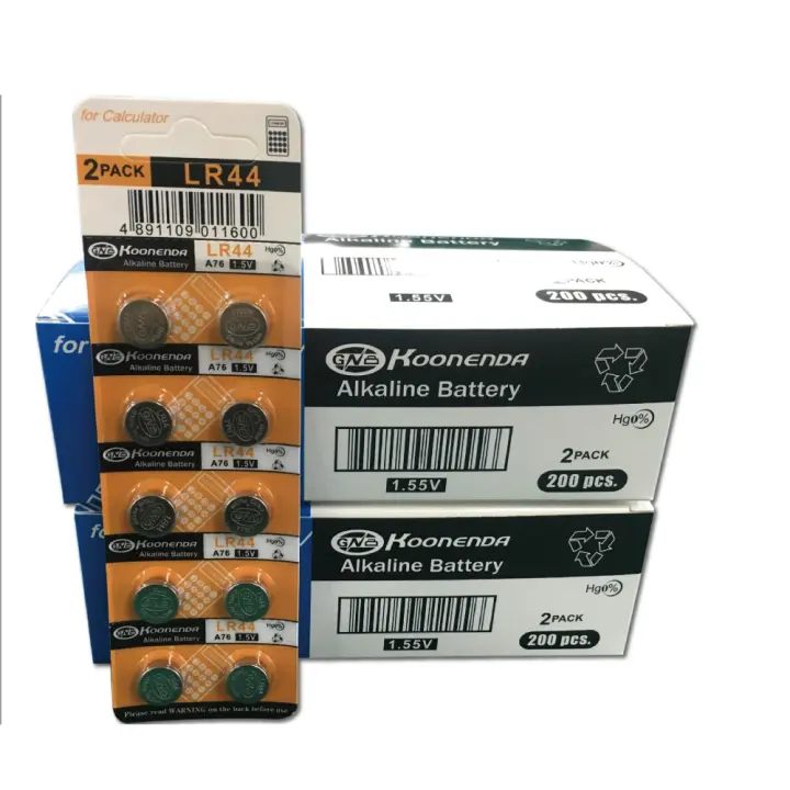 10x Pilas BOTON LR44 AG13 GP76A L1154 A76 V13GA - 1