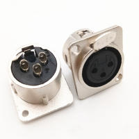 Conector De Jack XLR 3Pines Macho Y Hembra Para Panel Montaje En Chasis Socket De Audio Y Micrófono Para Baya De Prueba De Cable De Serpiente - details 11