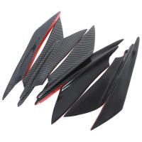 4PcsSpoiler De Fibra De Carbono Para Coche Difusor De Parachoques Fin De Aleta Canard Splitter Knife De Aire Material ABS - details 5