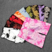 Shorts De Yoga Para Mujer High Waist Tie Dye Sin Costuras Secado Rápido Fitness Running Ciclismo Deporte Gimnasio Verano - details 15
