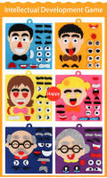 Rompecabezas 3D Divertido Juego De Expresiones Faciales Montessori Educativo Para Niños 30 Cm Autoadhesivos De Caras - details 4
