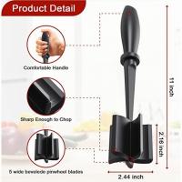 Cortador y machacador de carne de 2 piezas: picador de carne, raspador de plástico, divisor de cocina para alimentos, papas y frijoles, cortador de carne de silicona para picar y mezclar. - details 0