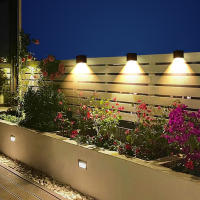 Lámpara De Pared Solar LED Exterior IP65 Impermeable Con Sensor De Luz Para Jardín Patio Balcón Decoración De Valla Moderno - details 13