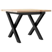 vidaXL Mesa de centro marcoxmadera maciza pino y hierro 40x40x35 cm Mesita de Salón o Comedor o Auxiliar Mesa de Café Meuble Salón - details 4