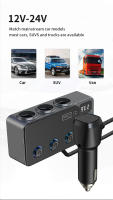 Adaptador De Carga Rápida PD 191W Para Coche Con LED Y Interruptor 3En1 USB Carretel De Encendedor De Coche Con Mostrador De Voltaje - details 6
