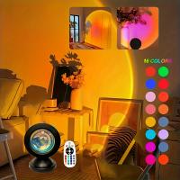 Proyector De Luz LED Dinámico Con Control Remoto USB Y Espectro De 16 Colores Cambio De Color Vibrante Creación De Hogar Cálido - details 0