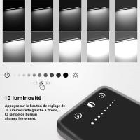 Lámpara Escritorio LED, Flexo de Escritorio, La luz natural protege los ojos, Lampara led Escritorio regulable con puerto de carga USB, 5 Modos - details 1