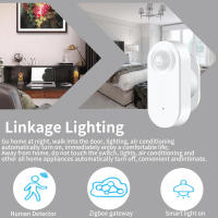 Sensor De Movimiento Y Presencia Humana Tuya Zigbee Con Detección PIR Y Luz Medidor Operado Por Batería Soporte Zigbee2mqtt Assistant Para El Hogar - details 3