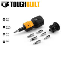 TOUGHBUILT TB-H5-MR-30 Set De Destornilladores Multifuncional Con Mango Bi-Material Y 9 Piezas Incluye Phillips Y Other Material De Acero Aluminio - details 0