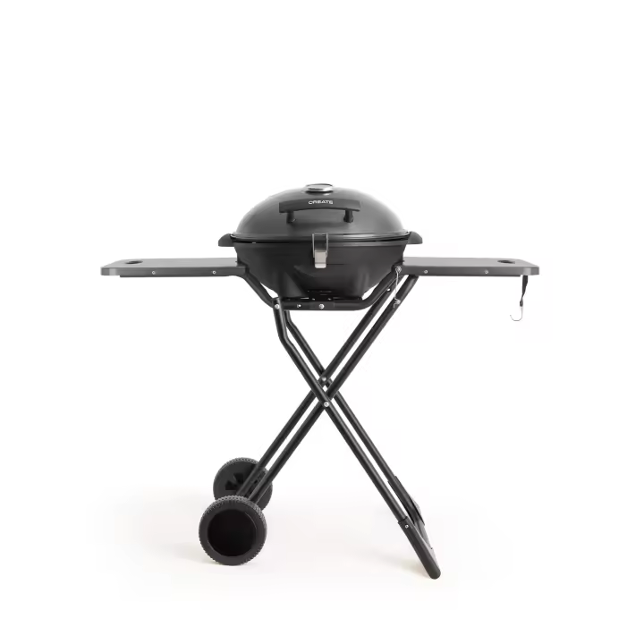 Create - Barbacoa Eléctrica Plegable, 5 niveles regulables, Control de temperatura - BBQ SURFACE 2 IN 1 - 1