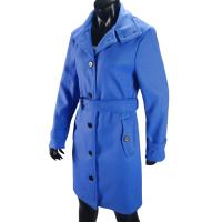 Abrigo De Mezclilla Para Mujer Invierno Cálido Chaquetas De Soltera Cuello Abajo Largo Ropa De Mujer Tipo De Cierre Doble - details 19