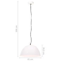 vidaXL Lámpara colgante vintage 25 W blanca redonda 41 cm E27 - details 7