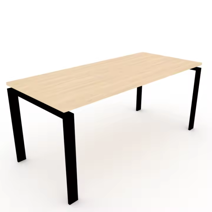 OFICIT Mesa Haya estructura CLASSIC negro, ideal para Hogar, Estudio, Trabajo, Despacho, Oficina. - 1