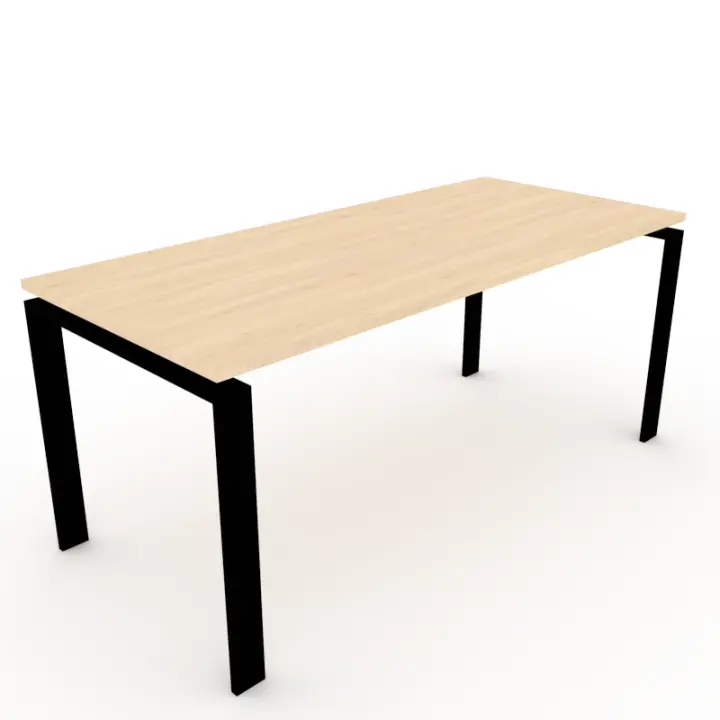 OFICIT Mesa Haya estructura CLASSIC negro, ideal para Hogar, Estudio, Trabajo, Despacho, Oficina. - 1