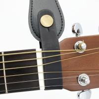 2pcs Hebilla De Correa Para Guitarra De Cuero Con Botón De Cierre Seguro Para Acústica Eléctrica Clásica Y Bajo - details 2