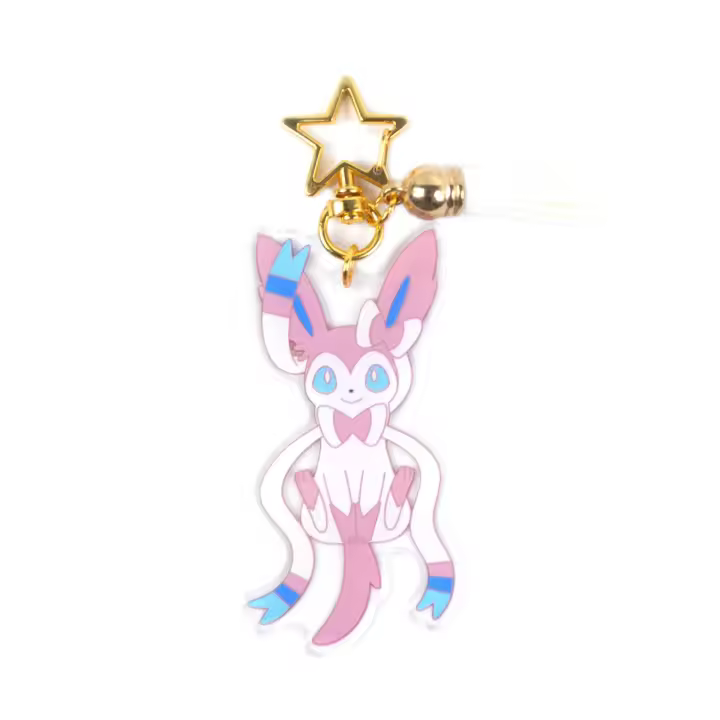 Llavero De Acrílico Pokemon Faerie Baokemeng Anime Pet Elf Juego Pikachu Slowpoke Sylveon Eevee Leafeon Figura De Acción Para Jóvenes Unisex - 1