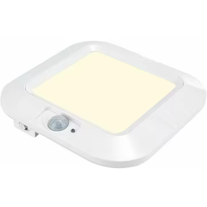 Lámpara de techo LED con sensor de movimiento, inalámbrica, funciona con pilas, para exteriores, baños, pasillos, balcones, garajes y cocinas, 6000 K LO-Ron - 1