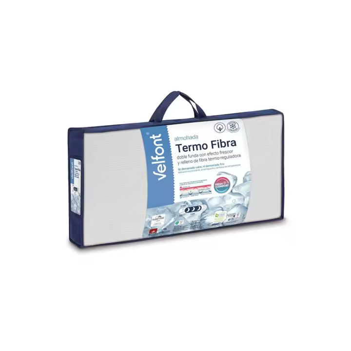 Almohada Termo-reguladora con doble funda de Fibra Velfont - 1