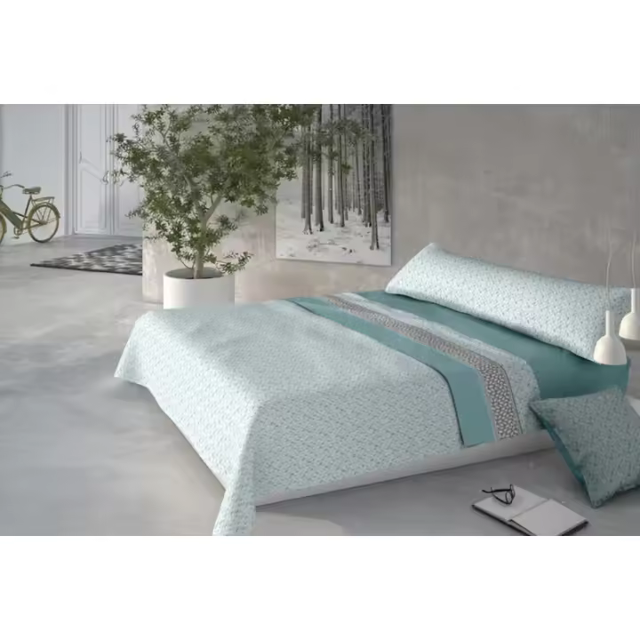 Pierre Cardin - Juego de Sábanas Pierre Cardin CORALINA NINO Azul Cama de 90 - 1