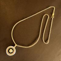 Conjunto Dúo Cadena Rolo 1.80 mm 45 cm  y Colgante Medusa con Ónix Oro 18 Kilates ( 750 m/m ) - details 0